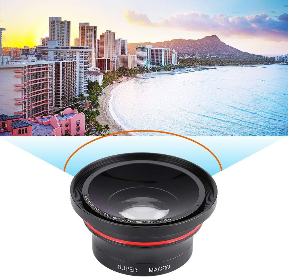 55Mm Wide Angle Lens,37Mm Fisheye Lens Camcorder,Universal Wide Angle Lens for Camcorder,Dv Digital Camera 0.39X Super Wide Angle Lens for Dv Cameras Mobile Phones with 37Mm Phone Clip - Image 4